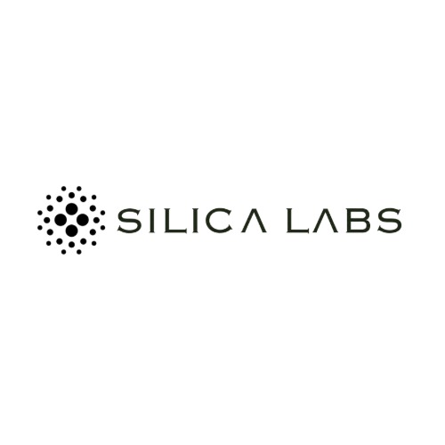 Silica Labs logo in black on a white backgroud.